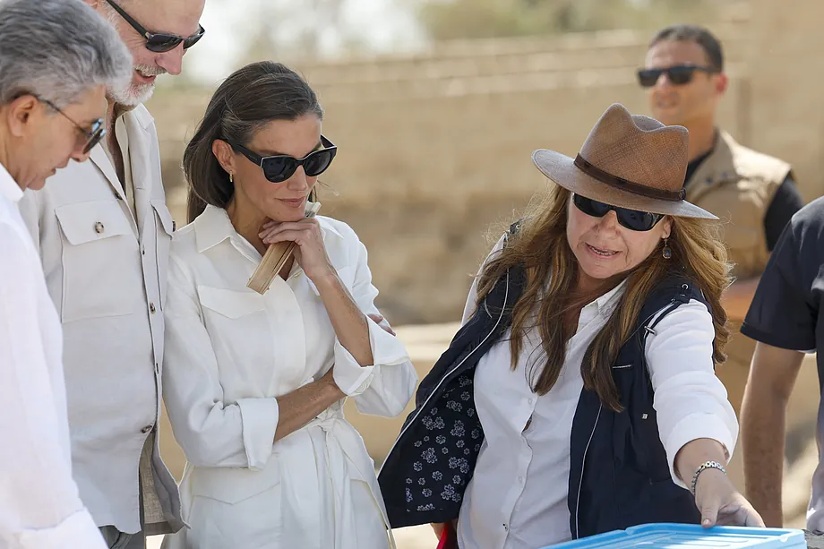 Španělští egyptologové seznamují královský pár s faraony: „Doufám, že španělské společnosti budou investovat i do jiných projektů než do fotbalu.“