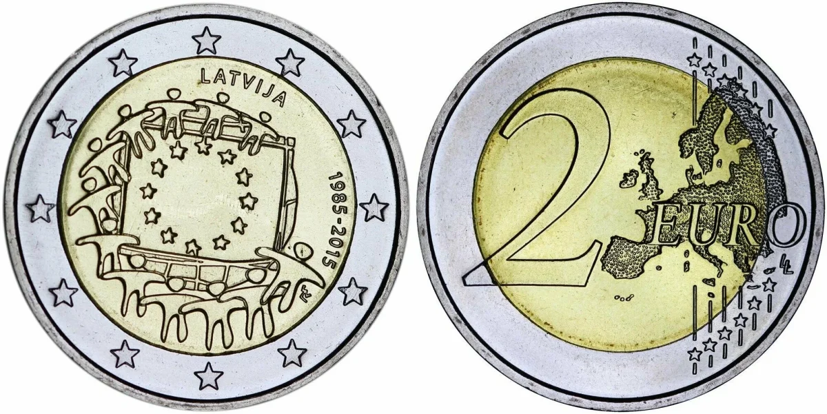 Desetiletá mince v hodnotě 2 eura má na numismatickém trhu hodnotu stovek eur.