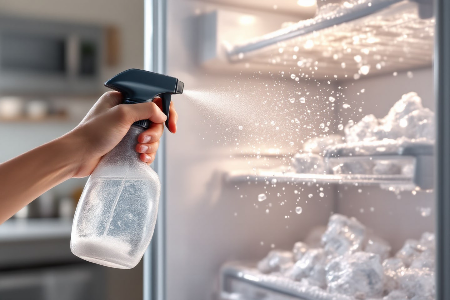 Od ledničky po čelní sklo: tady je recept na kouzelný sprej, který velmi snadno odstraňuje led.