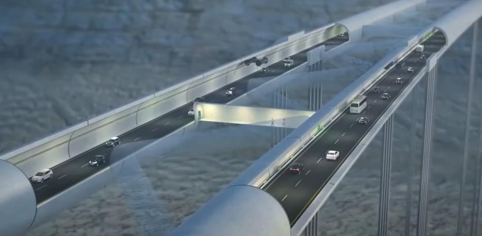 Jedná se o nejdelší a nejhlubší podmořský tunel na světě, světový rekord, s automobilovým přechodem.