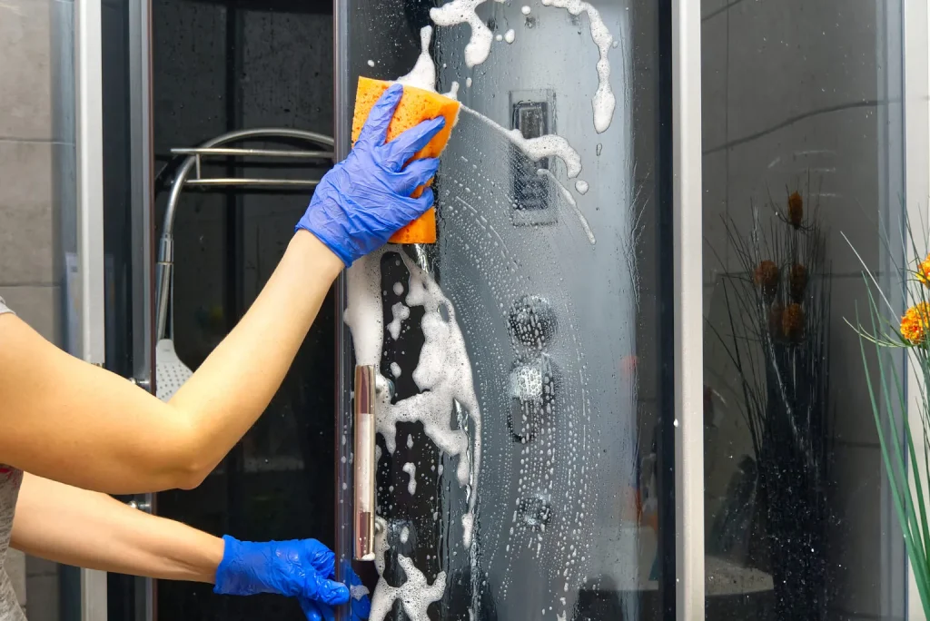 Bez octa a sody: 2 ingredience, které odstraní plíseň ze stěn sprchového koutu