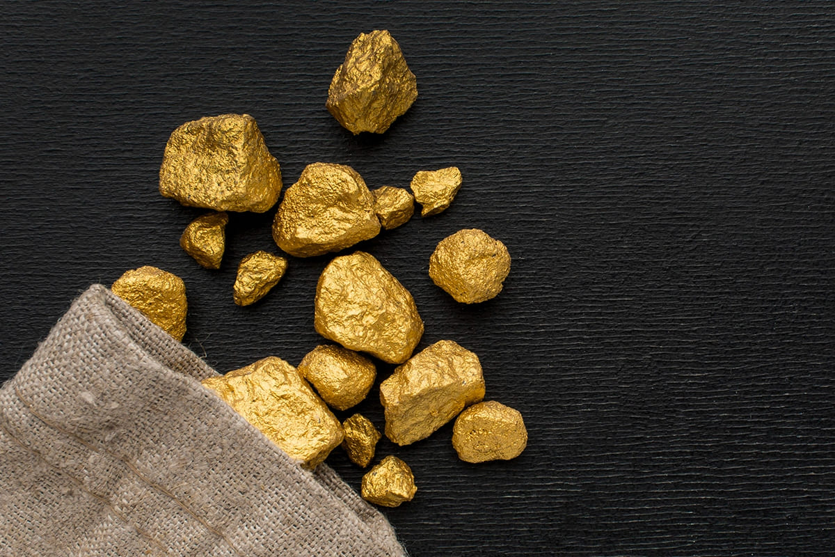 V neprozkoumané provincii Jižní Ameriky se těží mince a slitky z čistého zlata.