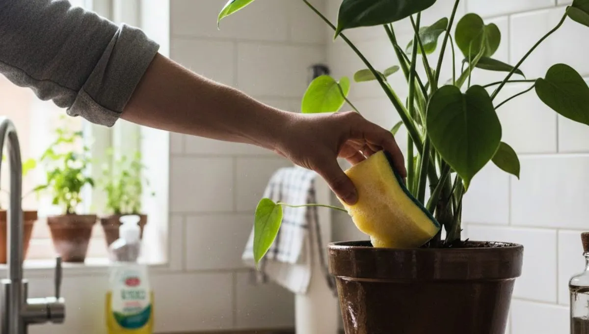 Proč dávat houbu do květináčů: účinný domácí prostředek