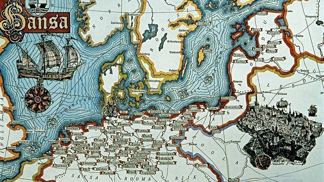 Hanzovní unie – síť měst, která ovládala severoevropský obchod ve středověku.