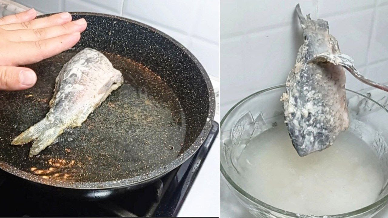 Naplňte pánev a vložte rybu. Už nikdy nebudete smažit rybu jinak