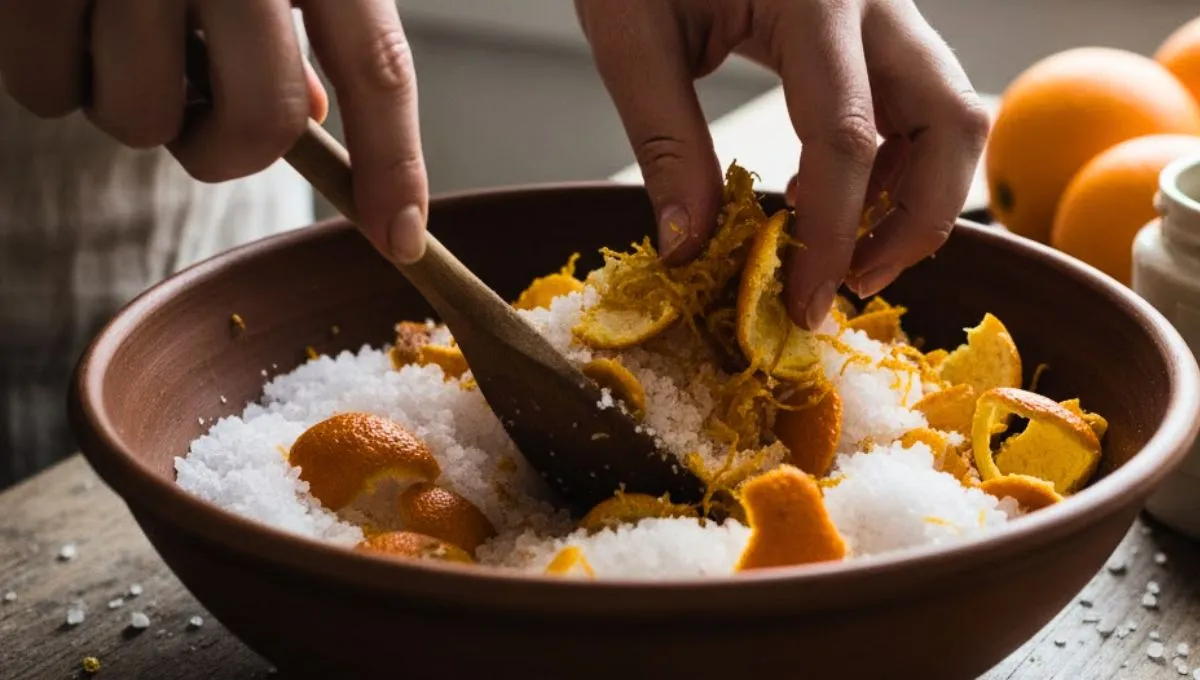 Míchání pomerančové kůry se solí: proč se to doporučuje a jaké jsou výhody