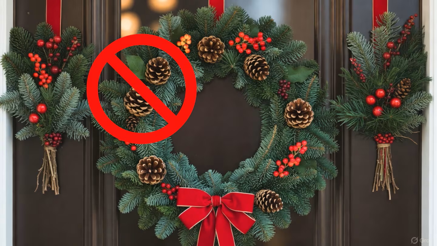 Žádné vánoční věnce a jmelí na dveřích: nový trend roku 2025 je praktičtější a elegantnější.