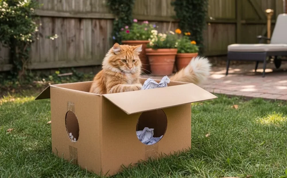 Proč kočky milují krabice? Vědecké vysvětlení tohoto chování