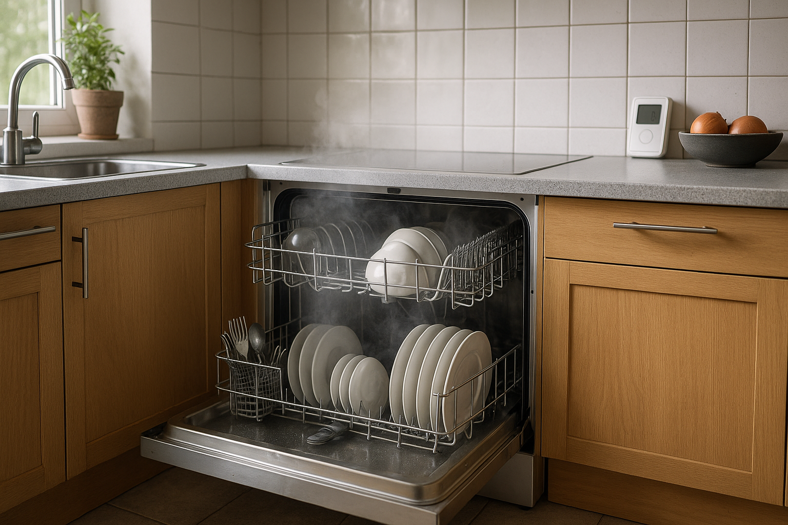 Kolik elektrické energie spotřebuje myčka nádobí na jedno naplnění?