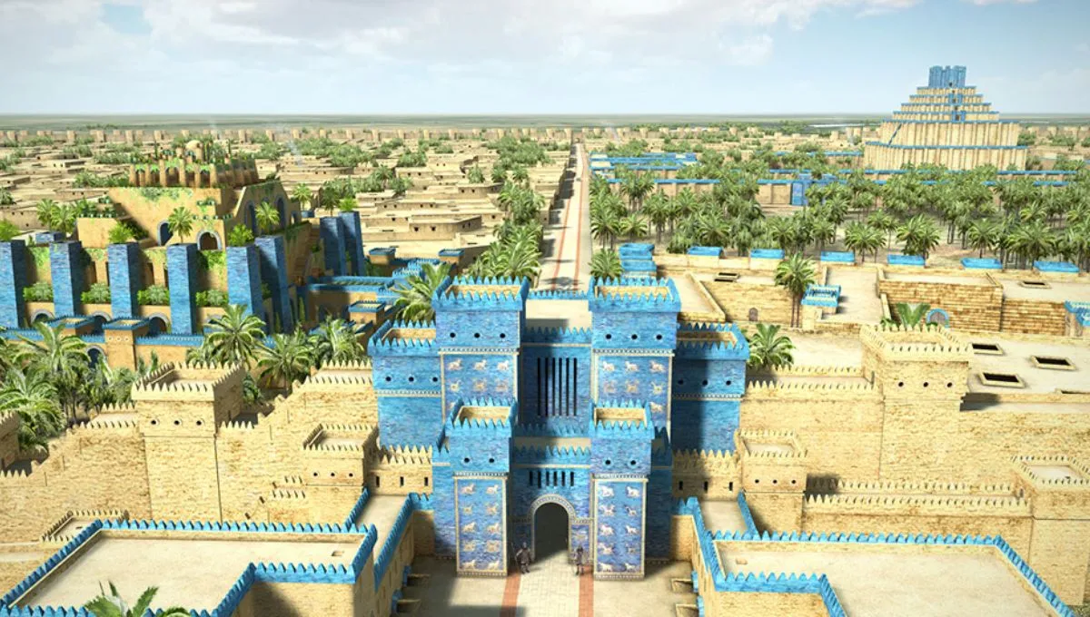 Město Babylon, jedno ze sedmi divů světa, ohromuje svou starobylou architekturou.
