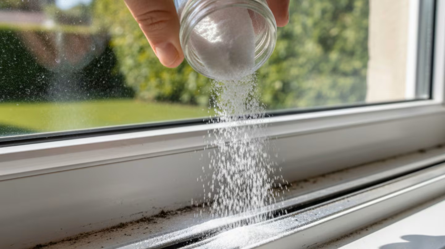 Použití jedlé sody k čištění okenních kolejnic: k čemu slouží a jaké má výhody.