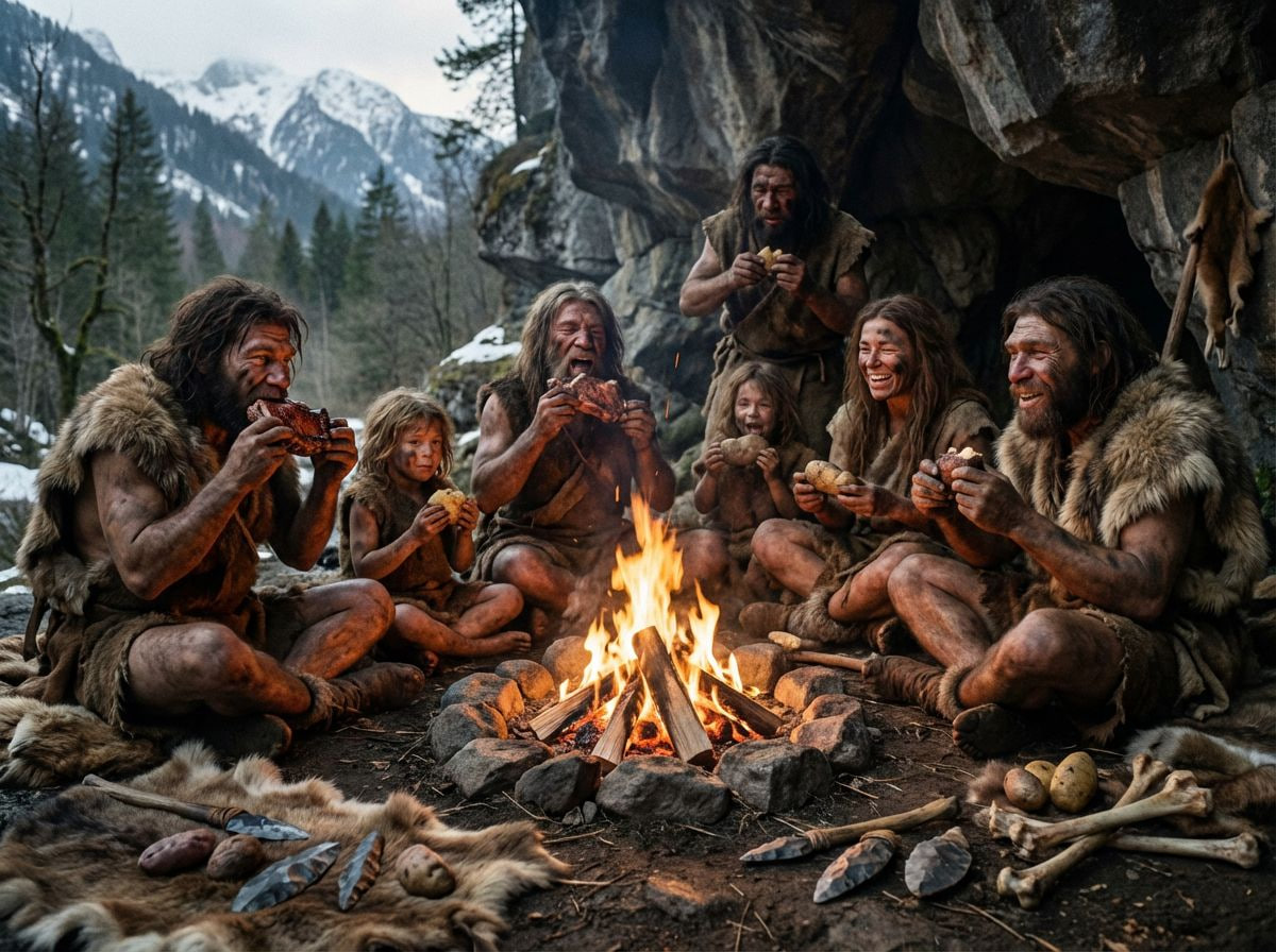 Před asi 45 000 lety v Belgii kmen neandrtálců jedl ženy a děti konkurenční skupiny, aby se nakrmil.