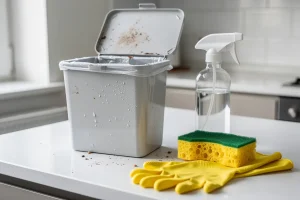 Stříkání octa do odpadkového koše: k čemu slouží a jak často ho používat