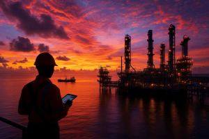 Jazigo de petróleo. Crédito: Foto AI