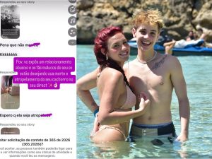 A polêmica envolvendo o ex-casal Vivi Wanderley e Juliano Floss ganhou um capítulo sombrio nesta quinta-feira (26/03). Após relatar ter vivido um relacionamento abusivo com o atual participante do BBB 26, a influenciadora divulgou prints de mensagens de ódio e ameaças que recebeu em seu direct.