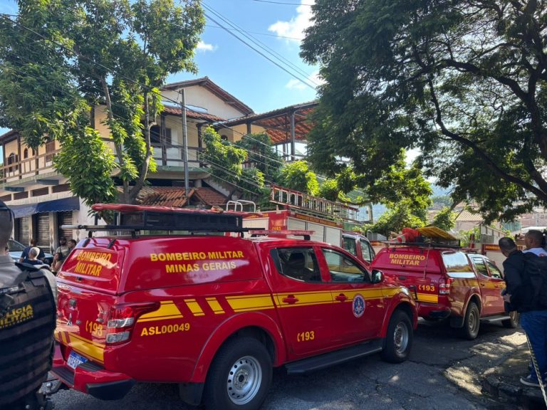 Desabamento de imóvel de quatro andares em Belo Horizonte — Foto: Defesa Civil
