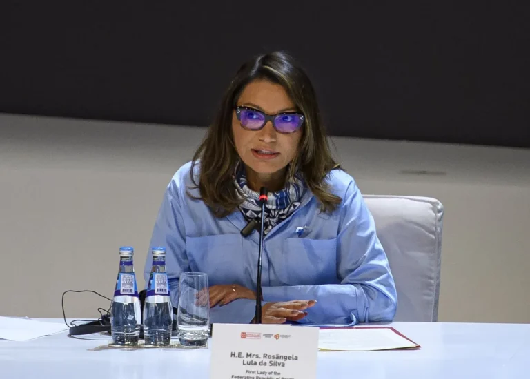 Rosângela Lula da Silva, a Janja, primeira-dama do Brasil/Foto: Noushad Thekkayil/NurPhoto via Getty Images