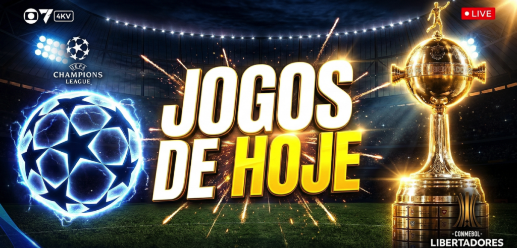 Guia completo com os jogos de hoje onde assistir ao vivo.