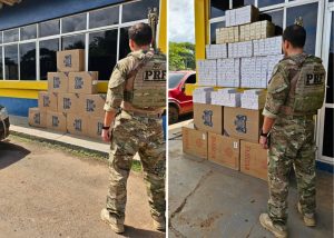 PRF apreende 12 mil maços de cigarros contrabandeados