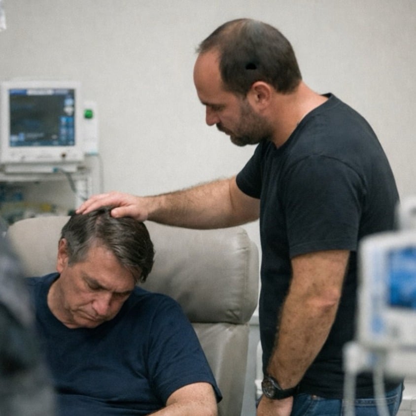 Carlos Bolsonaro relata visita ao pai e diz sair “destruído”