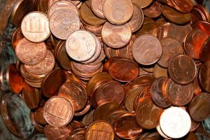 Moedas de 1 cêntimo. Crédito: DR