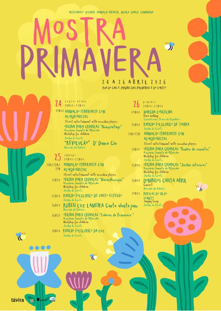 Jarní výstava oživí centrum města Tavira mezi 24. a 26. dubnem