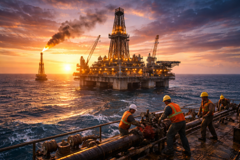 Jazigo de petróleo. Crédito: Foto AI