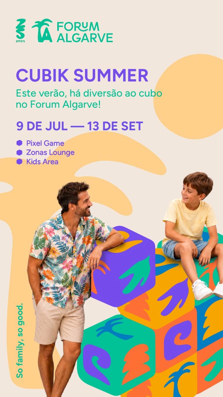 Forum Algarve spouští „Cubik Summer“ s novými interaktivními zážitky a debutem Pixel Zone