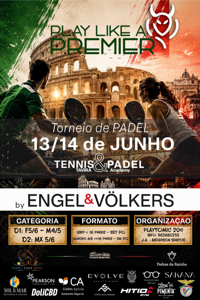 Engel & Völkers Faro-Tavira posilují spojení se sportem díky sponzoringu turnajů Padel