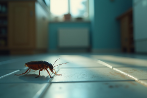 Barata dentro de casa. Crédito: Freepik AI