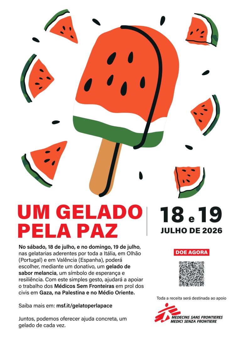 Melounová zmrzlina pro mír opět mobilizuje São Gelados v Olhão