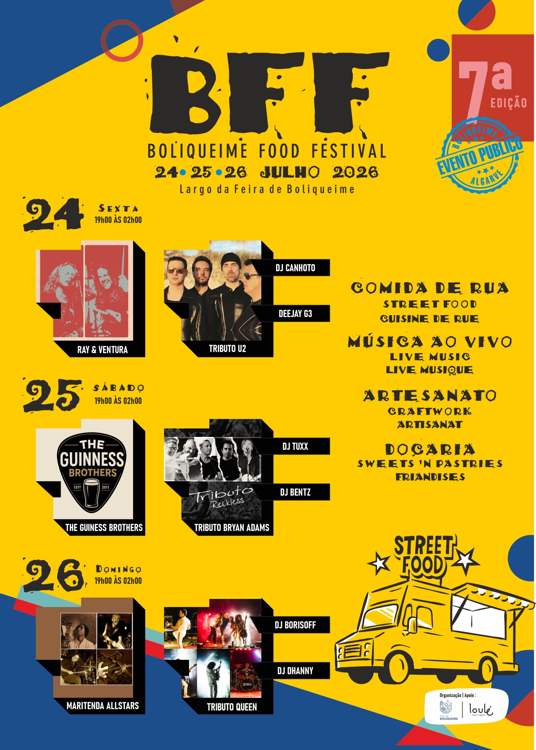 Festival pouličního jídla opět spojuje obyvatele a návštěvníky v Boliqueime
